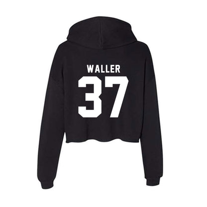 Georgia - NCAA Football : Henry Waller - Women's Crop Fleece Hoodie-1