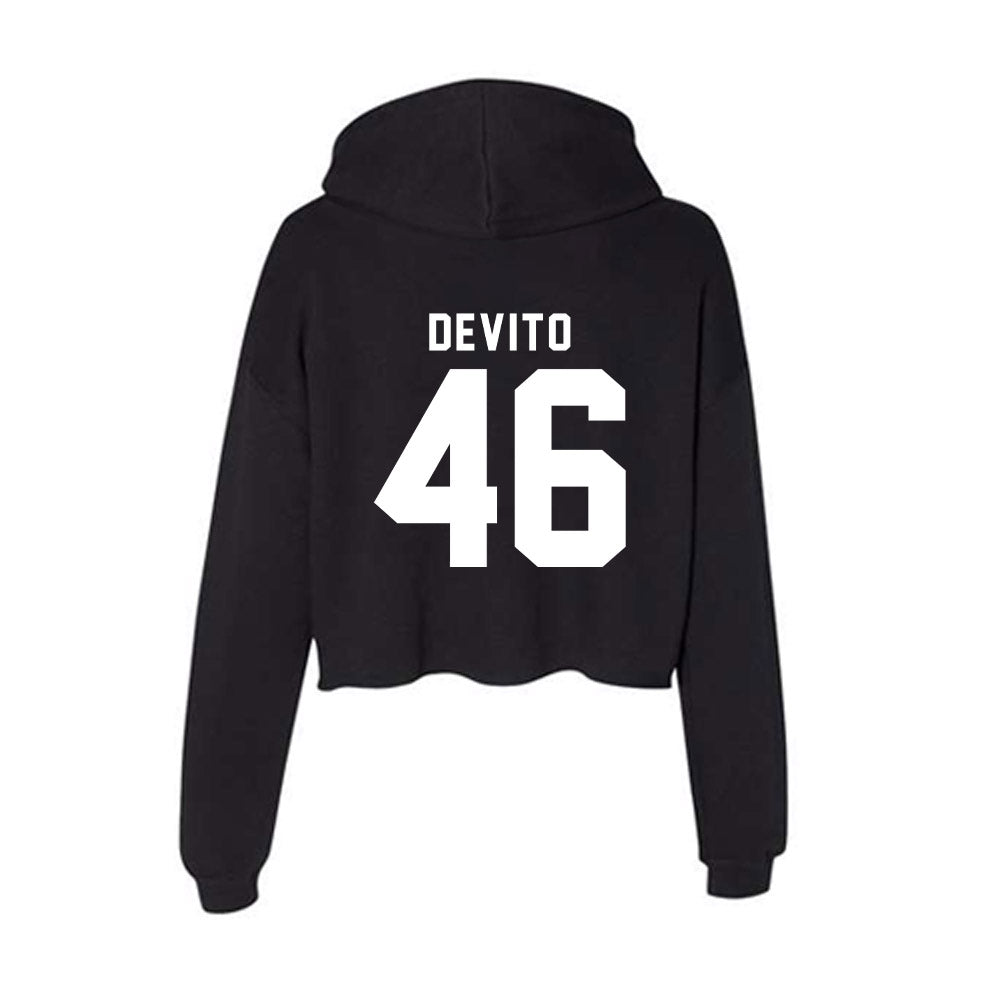 Georgia - NCAA Baseball : Zach DeVito - Women's Crop Fleece Hoodie-1