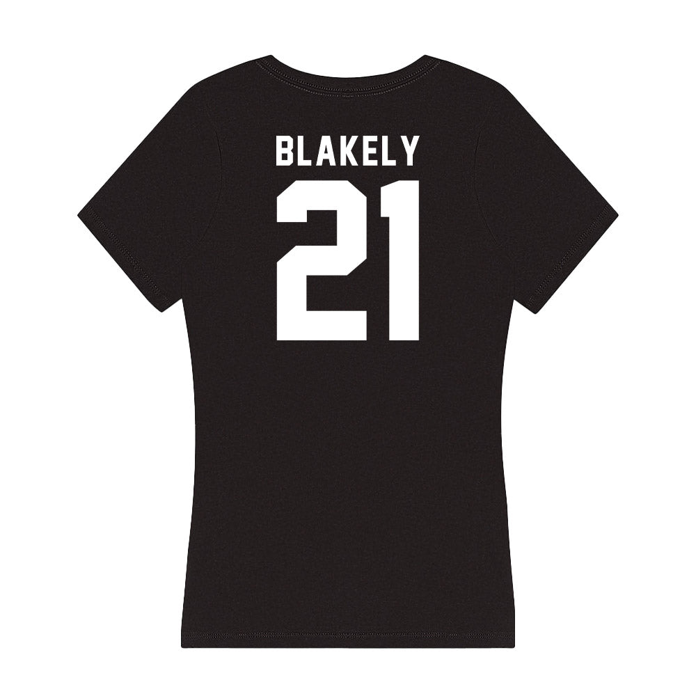 Georgia - NCAA Women's Volleyball : Krista Blakely - Women's V-Neck T-Shirt-1