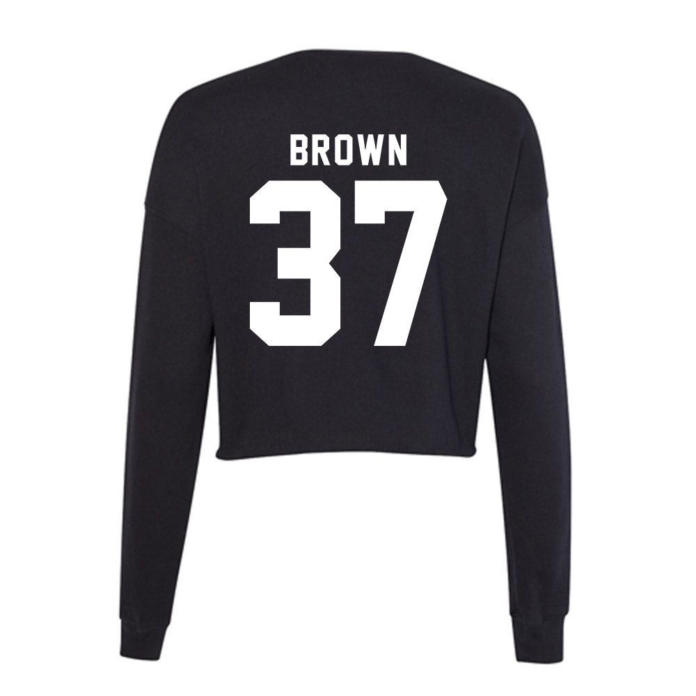 Georgia - NCAA Baseball : Zachary Brown - Women's Cropped Crew Fleece-1