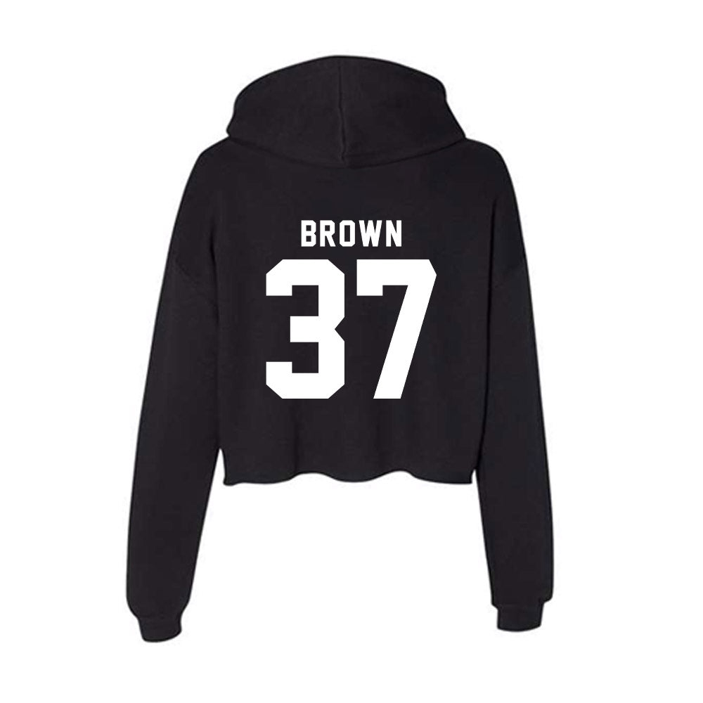 Georgia - NCAA Baseball : Zachary Brown - Women's Crop Fleece Hoodie-1