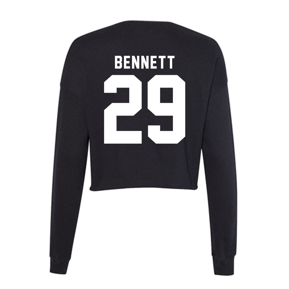 Georgia - NCAA Football : Luke Bennett - Women's Cropped Crew Fleece-1