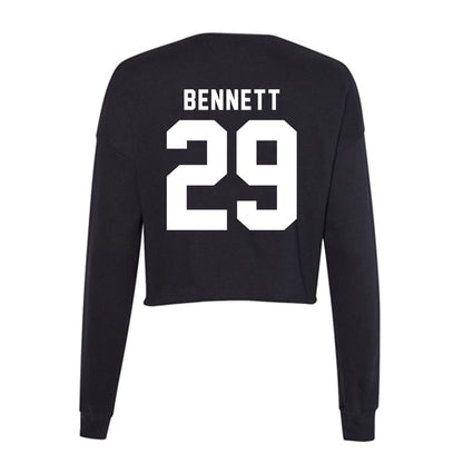 Georgia - NCAA Football : Luke Bennett - Women's Cropped Crew Fleece-1