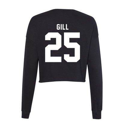 Georgia - NCAA Football : Collin Gill - Women's Cropped Crew Fleece-1