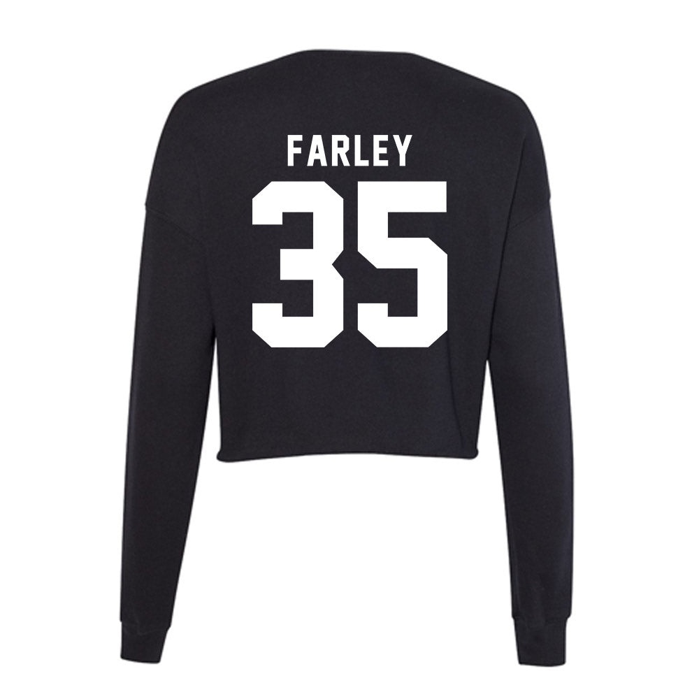 Georgia - NCAA Baseball : Paul Farley - Women's Cropped Crew Fleece-1