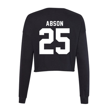 Georgia - NCAA Men's Basketball : Justin Abson - Women's Cropped Crew Fleece-1