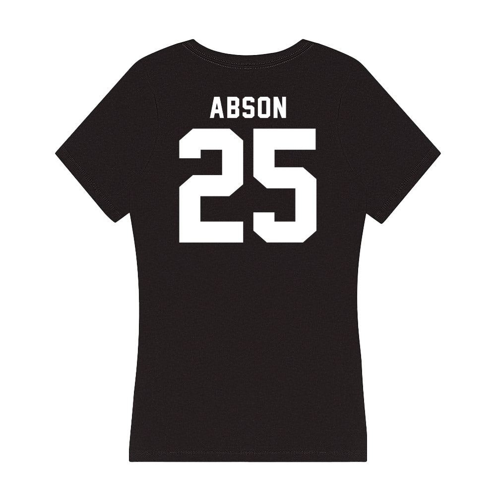 Georgia - NCAA Men's Basketball : Justin Abson - Women's V-Neck T-Shirt-1