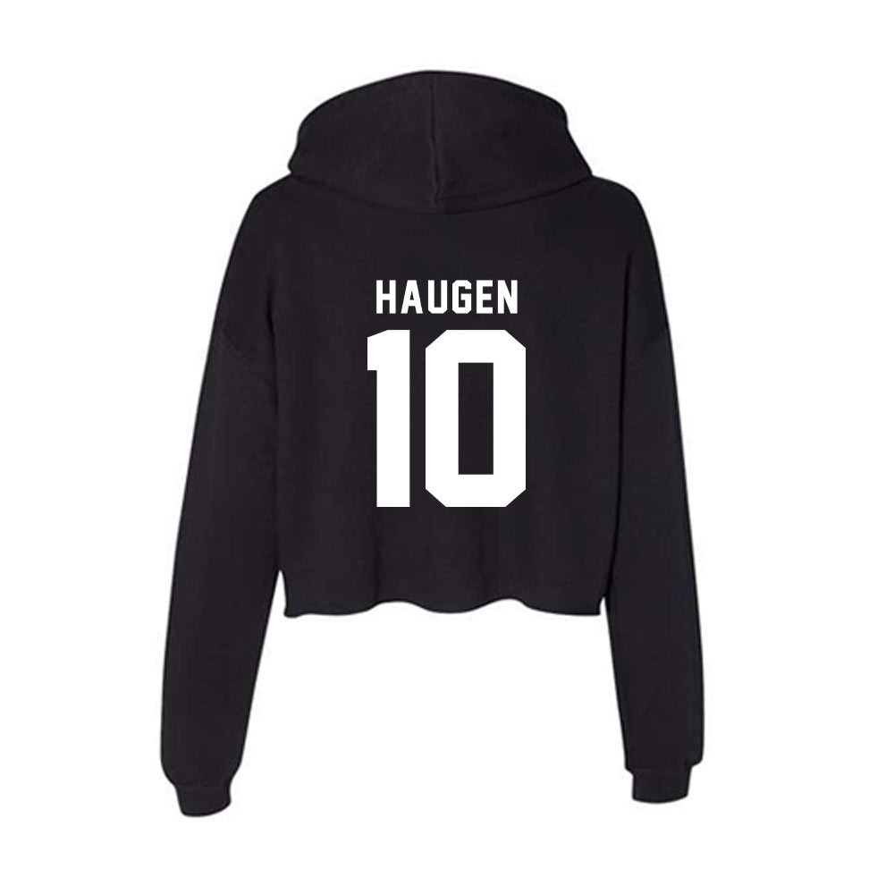 Georgia - NCAA Women's Volleyball : Estelle Haugen - Women's Crop Fleece Hoodie-1