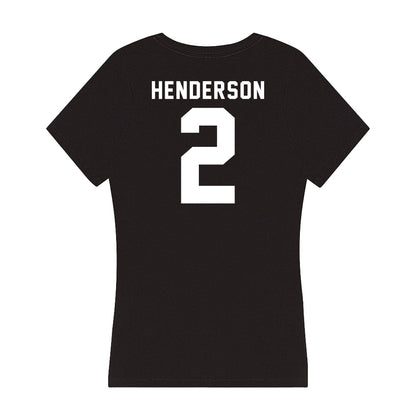 Georgia - NCAA Women's Basketball : Savannah Henderson - Women's V-Neck T-Shirt-1