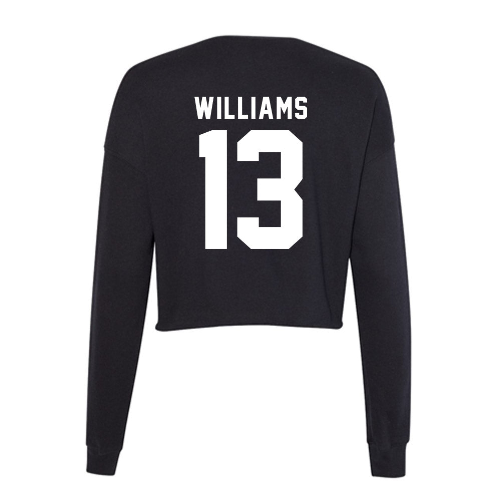 Georgia - NCAA Football : Mykel Williams - Women's Cropped Crew Fleece-1