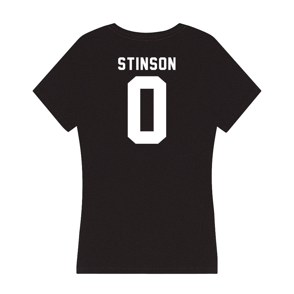 Georgia - NCAA Baseball : Josh Stinson - Women's V-Neck T-Shirt-1