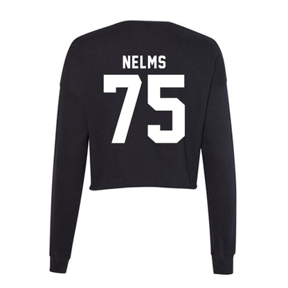 Georgia - NCAA Football : Tate Nelms - Women's Cropped Crew Fleece-1