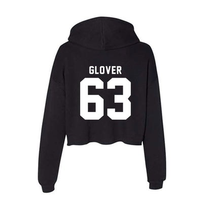 Georgia - NCAA Football : Dontrell Glover - Women's Crop Fleece Hoodie-1