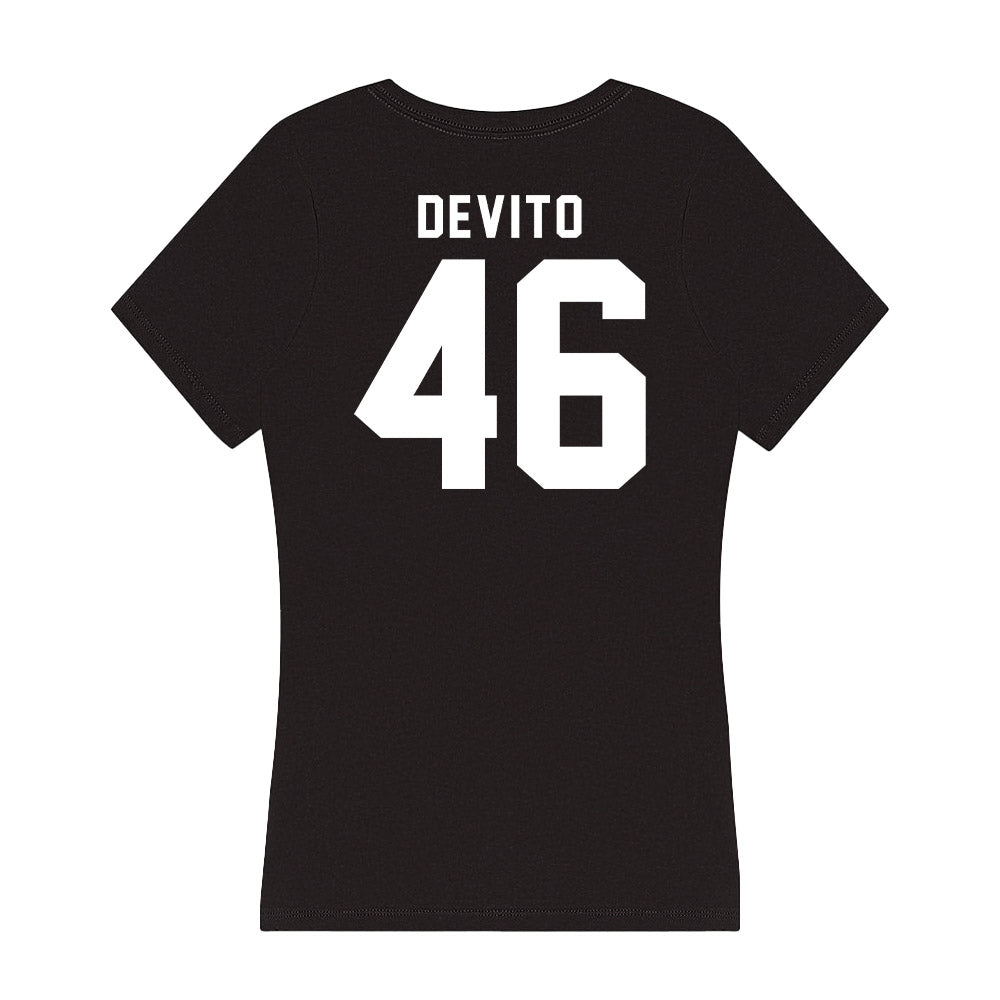 Georgia - NCAA Baseball : Zach DeVito - Women's V-Neck T-Shirt-1