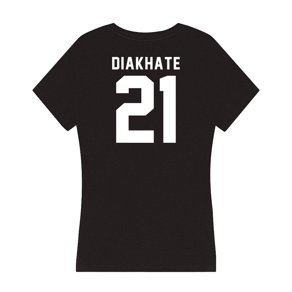 Georgia - NCAA Women's Basketball : Fatima Diakhate - Women's V-Neck T-Shirt-1