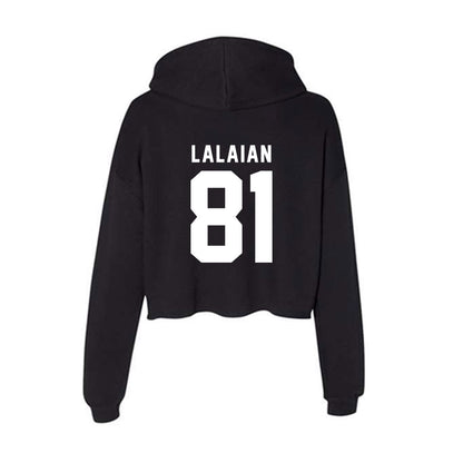 Georgia - NCAA Football : David Lalaian - Women's Crop Fleece Hoodie-1