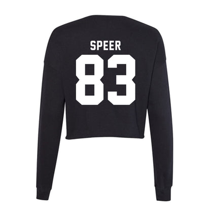 Georgia - NCAA Football : Cole Speer - Women's Cropped Crew Fleece-1