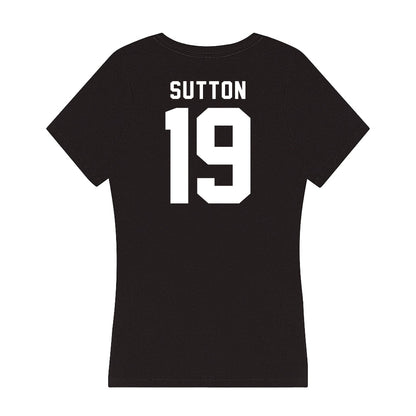 Georgia - NCAA Baseball : Ethan Sutton - Women's V-Neck T-Shirt-1