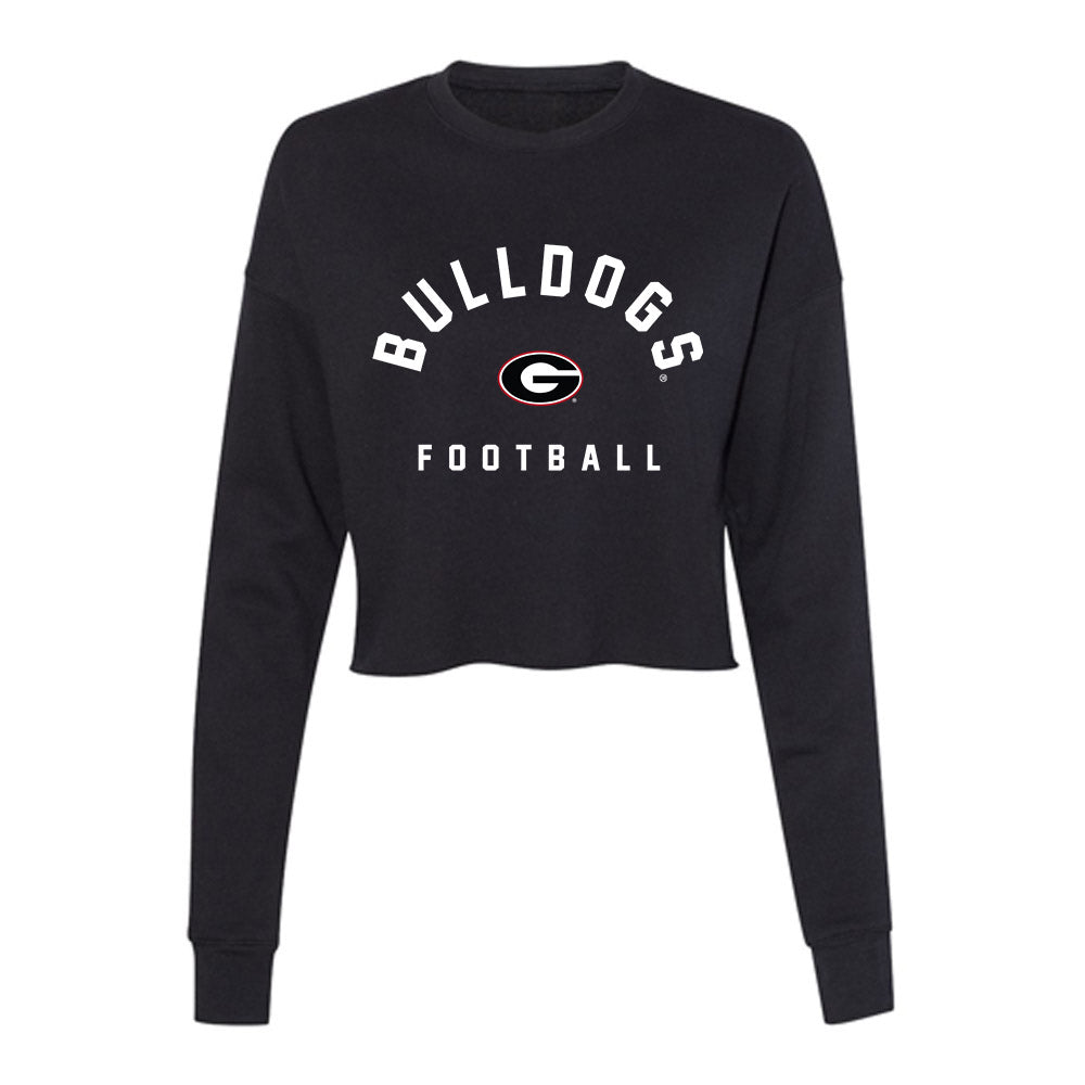 Georgia - NCAA Football : Nicholas Reeves - Women's Cropped Crew Fleece-0