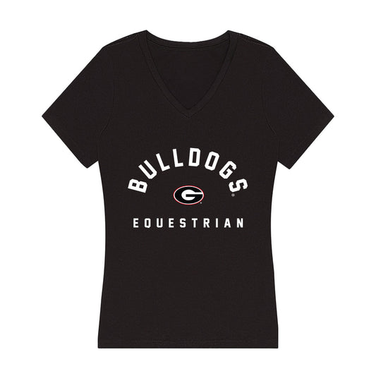 Georgia - NCAA Equestrian : Madi Hill - Women's V-Neck T-Shirt-0