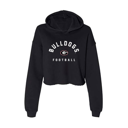 Georgia - NCAA Football : Jacob Hardie - Women's Crop Fleece Hoodie-0