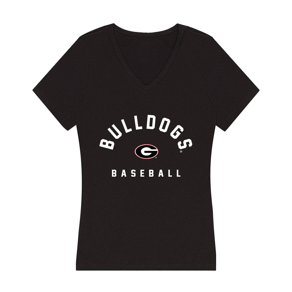 Georgia - NCAA Baseball : Tre Phelps - Women's V-Neck T-Shirt-0