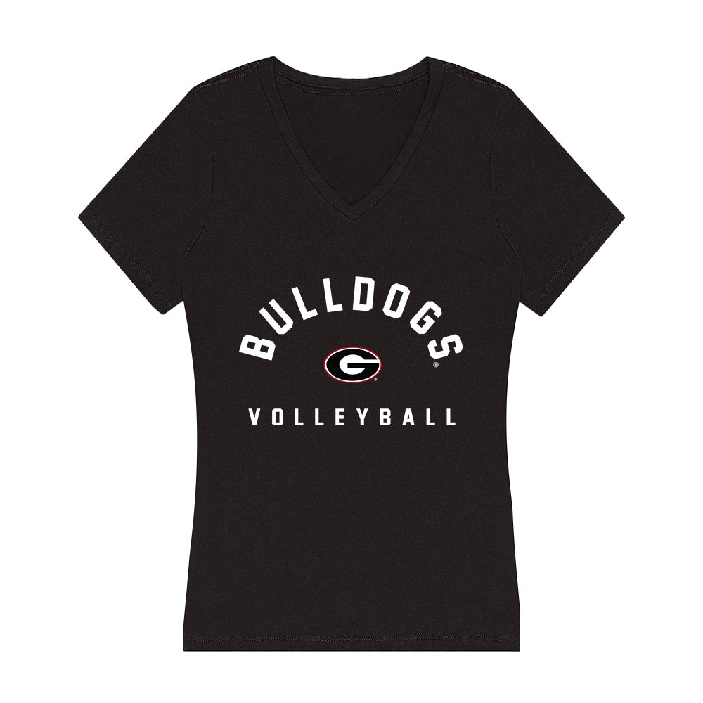 Georgia - NCAA Women's Volleyball : Estelle Haugen - Women's V-Neck T-Shirt-0