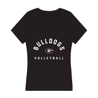 Georgia - NCAA Women's Volleyball : Estelle Haugen - Women's V-Neck T-Shirt-0