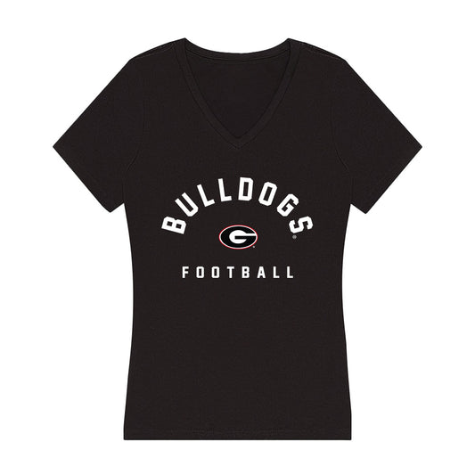 Georgia - NCAA Football : Noah Thomas - Women's V-Neck T-Shirt-0