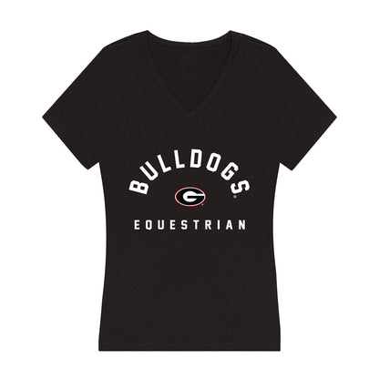 Georgia - NCAA Equestrian : Baylie Robbins - Women's V-Neck T-Shirt-0