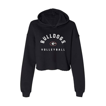 Georgia - NCAA Women's Volleyball : Estelle Haugen - Women's Crop Fleece Hoodie-0