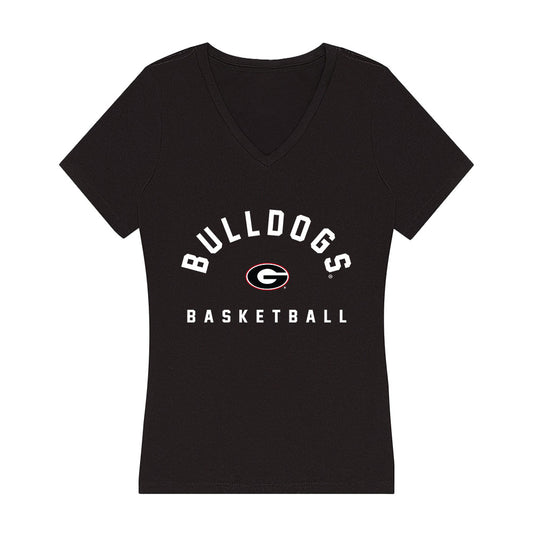 Georgia - NCAA Men's Basketball : Silas Demary Jr - Women's V-Neck T-Shirt-0