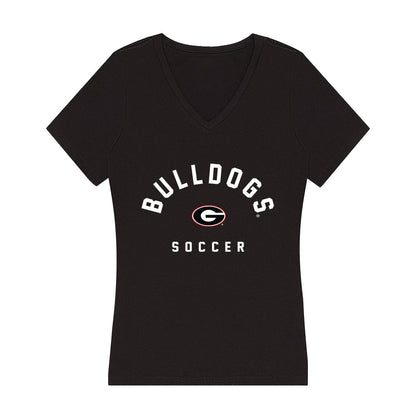 Georgia - NCAA Women's Soccer : Jessie Dunn - Women's V-Neck T-Shirt-0