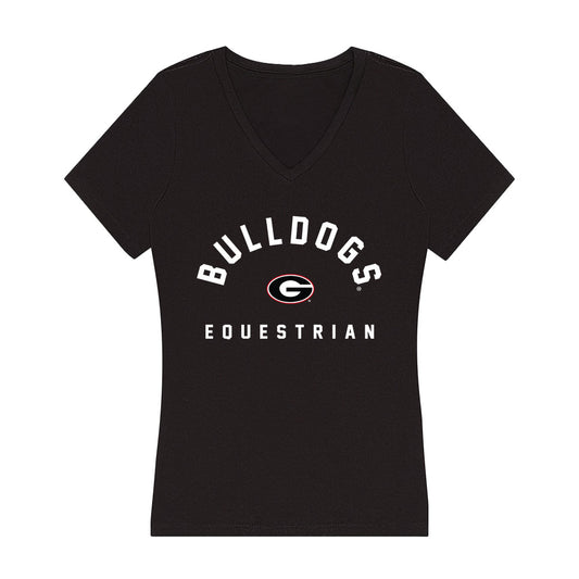 Georgia - NCAA Equestrian : Kendall Dean - Women's V-Neck T-Shirt-0