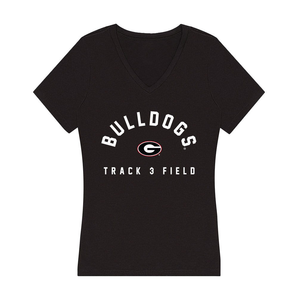 Georgia - NCAA Women's Track & Field : Ava Kitchings - Women's V-Neck T-Shirt-0