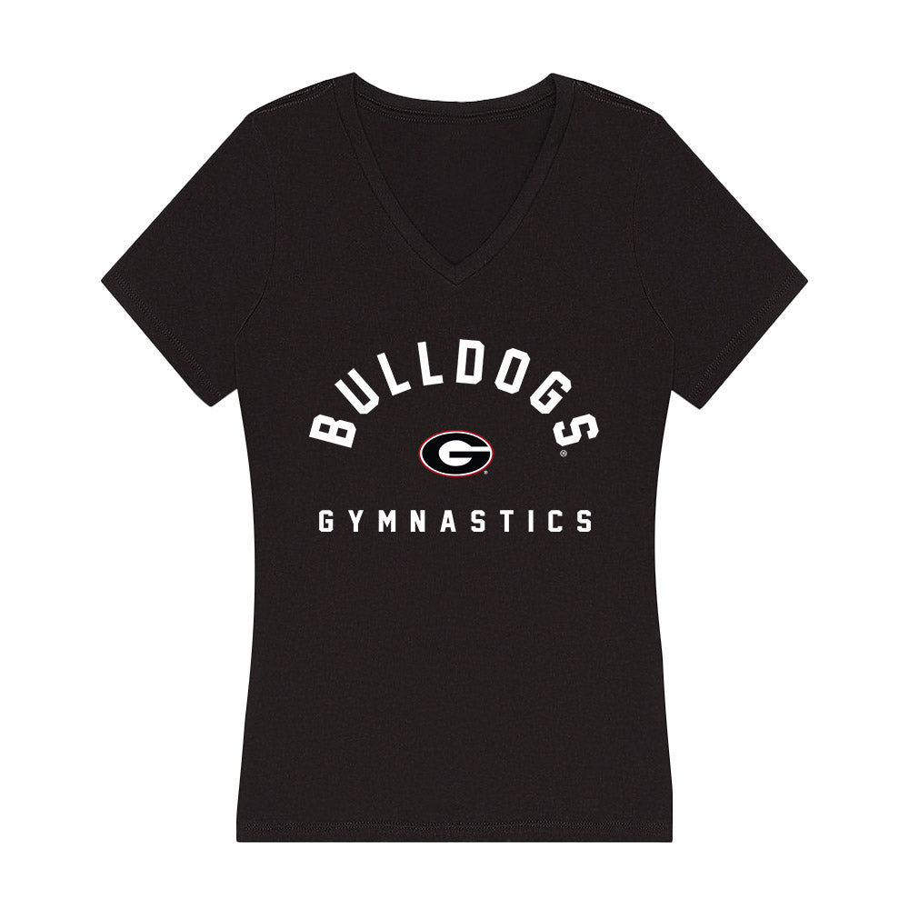 Georgia - NCAA Women's Gymnastics : Harley Tomlin - Women's V-Neck T-Shirt-0