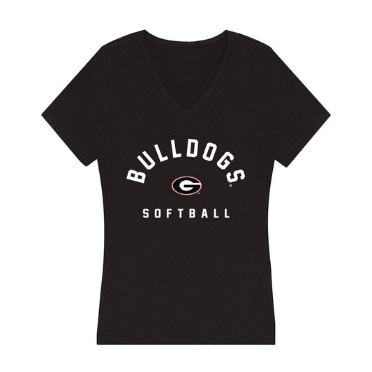Georgia - NCAA Softball : Katelin Smith - Women's V-Neck T-Shirt-0