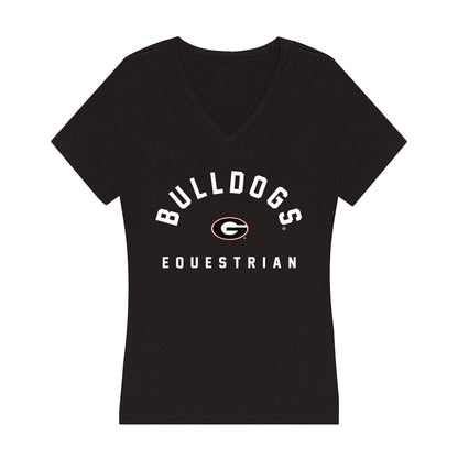 Georgia - NCAA Equestrian : Abbie Gordon - Women's V-Neck T-Shirt-0