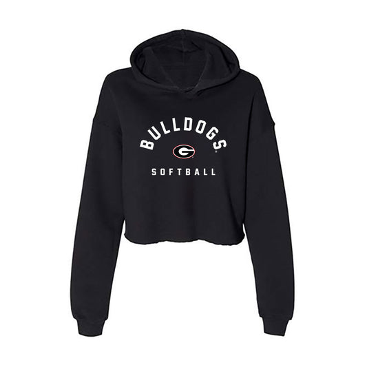 Georgia - NCAA Softball : Gabi Novickas - Women's Crop Fleece Hoodie-0