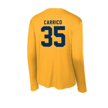 West Virginia - NCAA Football : Reid Carrico - Activewear Long Sleeve T-Shirt-1