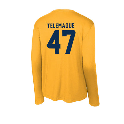 West Virginia - NCAA Football : Wilnerson Telemaque - Activewear Long Sleeve T-Shirt-1
