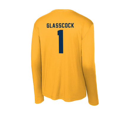 West Virginia - NCAA Baseball : JJ Glasscock - Activewear Long Sleeve T-Shirt-1