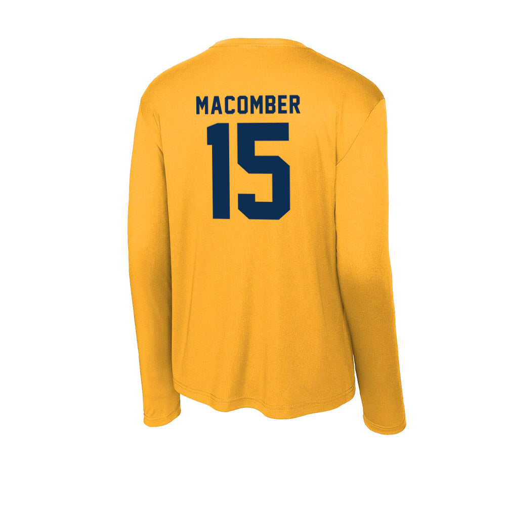 West Virginia - NCAA Men's Soccer : Brayden Macomber - Activewear Long Sleeve T-Shirt-1