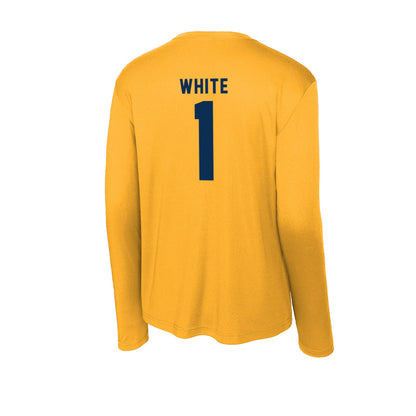 West Virginia - NCAA Football : Jahiem White - Activewear Long Sleeve T-Shirt-1