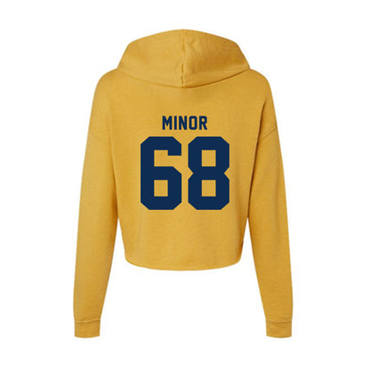West Virginia - NCAA Football : Wyatt Minor - Women's Crop Fleece Hoodie-1