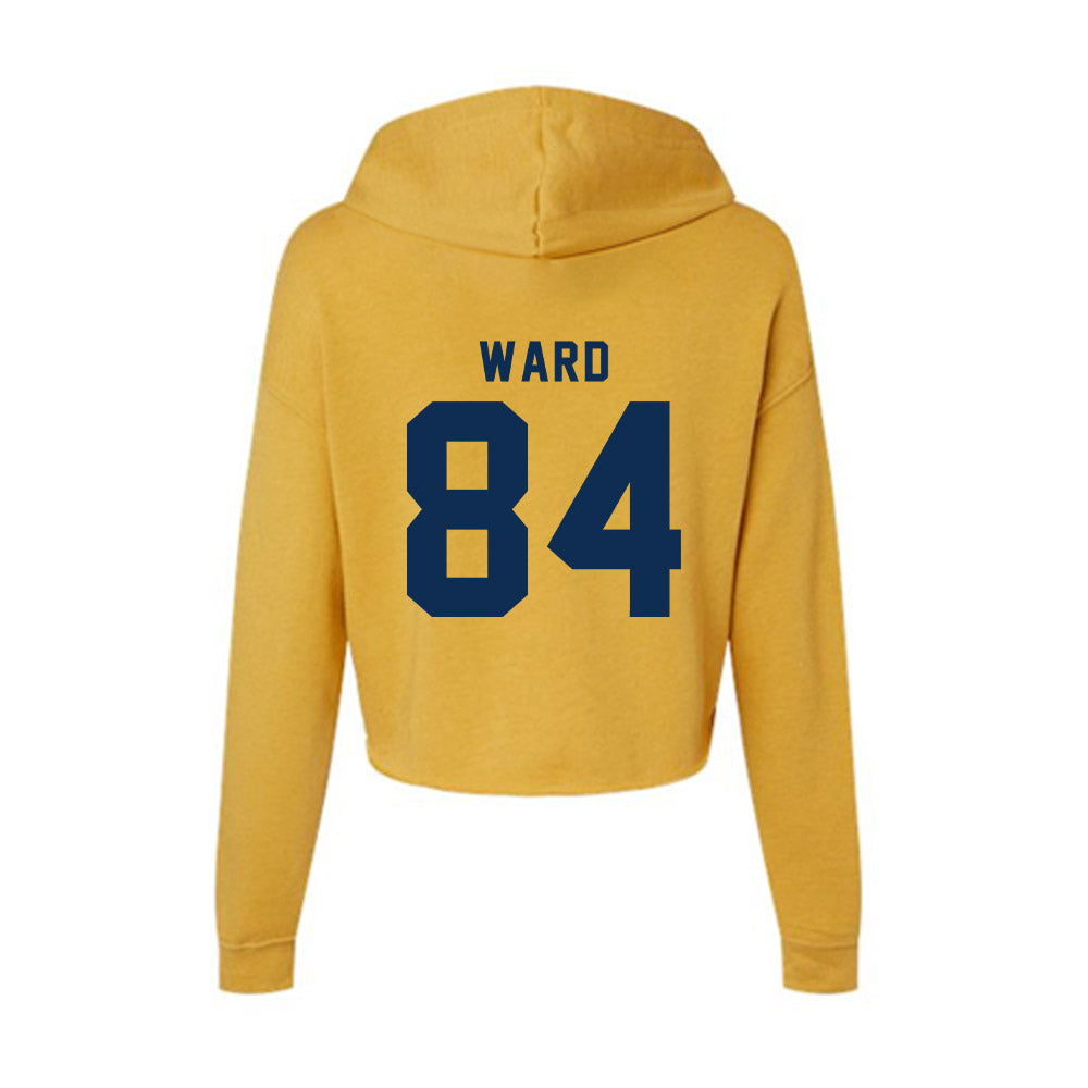 West Virginia - NCAA Football : Ryan Ward - Women's Crop Fleece Hoodie-1