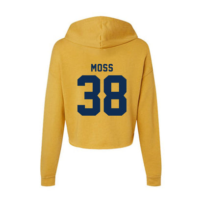 West Virginia - NCAA Football : Macguire Moss - Women's Crop Fleece Hoodie-1