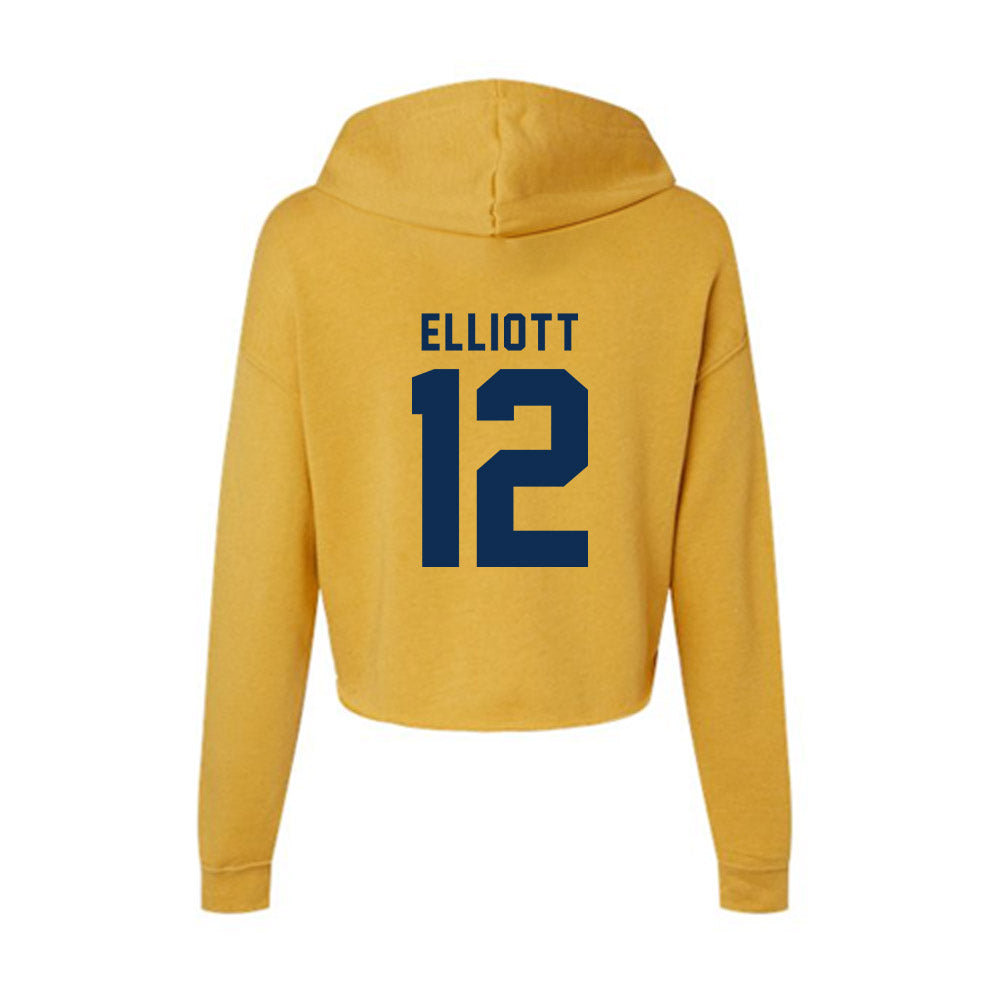 West Virginia - NCAA Women's Volleyball : Maggie Elliott - Women's Crop Fleece Hoodie-1