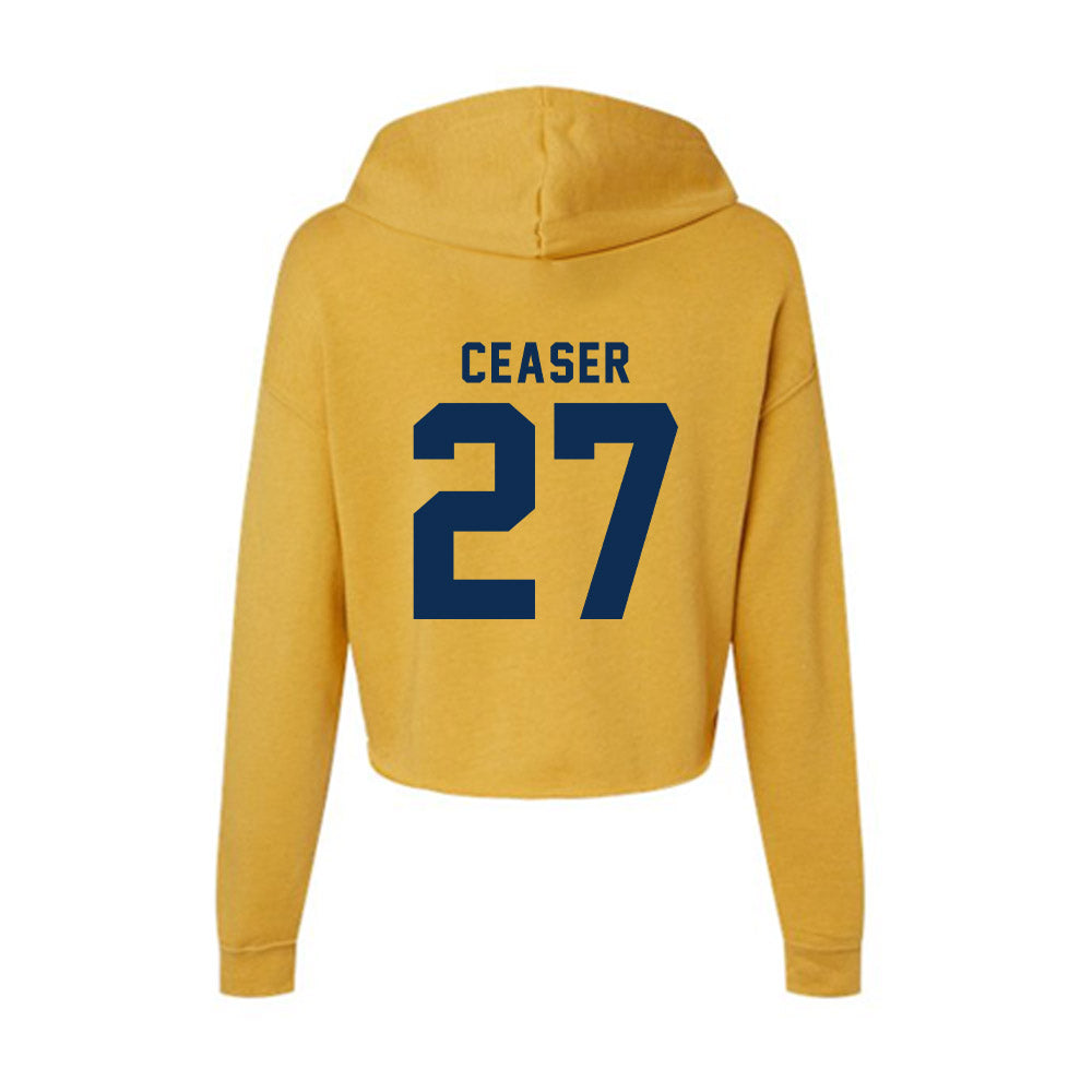West Virginia - NCAA Women's Soccer : Isabel Ceaser - Women's Crop Fleece Hoodie-1