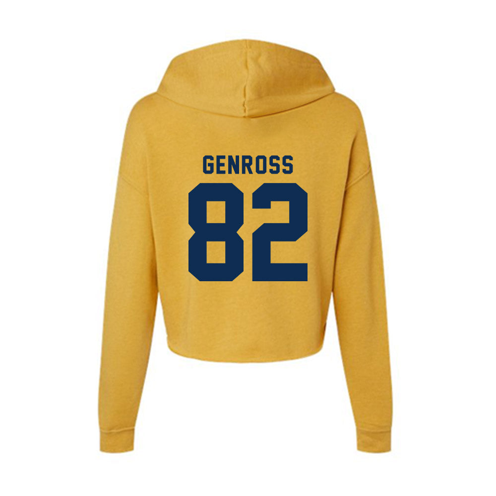 West Virginia - NCAA Football : Gregory Genross - Women's Crop Fleece Hoodie-1
